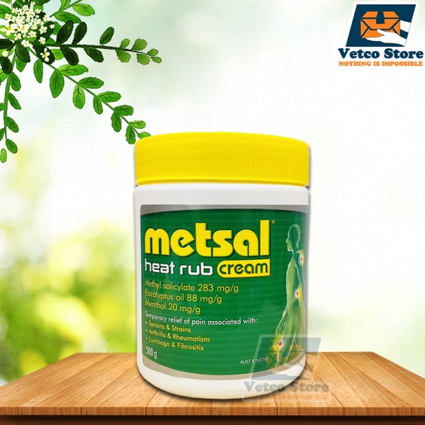 Cao dầu nóng Metsal Heat Rub Cream 500g